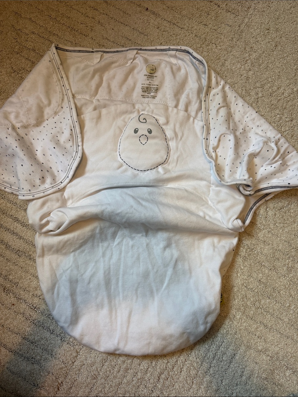 Love to Dream Zen Weighted Baby Swaddle with Chick Embroidery